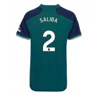 Arsenal William Saliba #2 Replica Third Shirt Ladies 2023-24 Short Sleeve